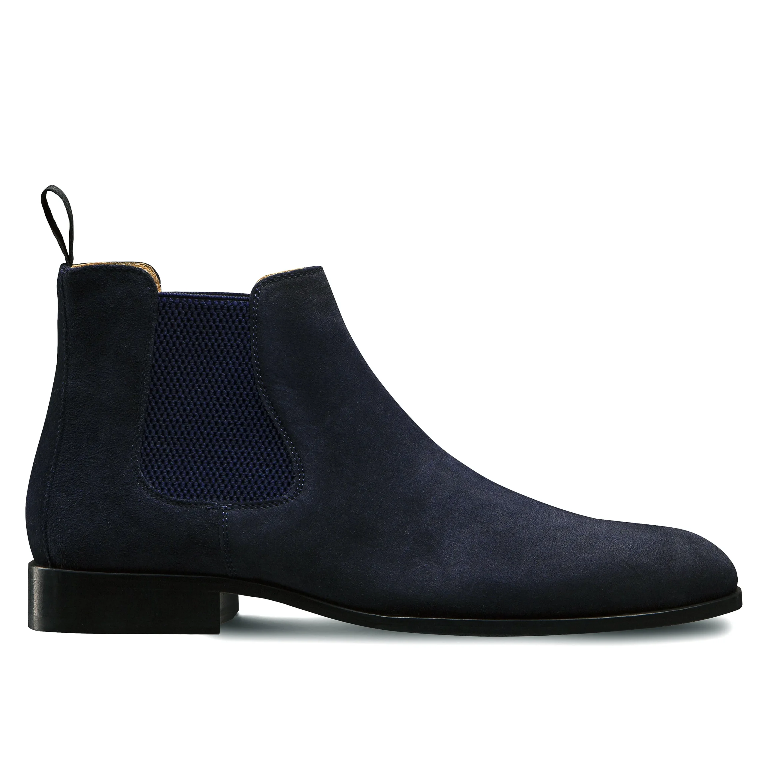 Clearance LodinG Bottines basses Shoji 1008 veau velours Bleu marine