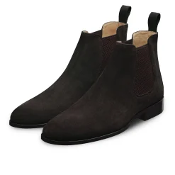 Outlet LodinG Bottines basses Shoji 1008 veau velours Marron