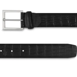 Best LodinG Ceinture cuir façon crocodile Noir