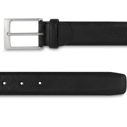 Store LodinG Ceinture homme en cuir grainé Noir