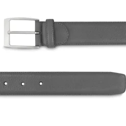 Hot LodinG Ceinture homme en cuir grainé Gris