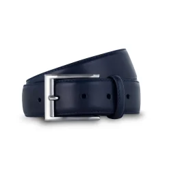 Best LodinG Ceinture homme en cuir lisse Bleu