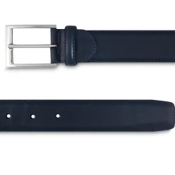 Best LodinG Ceinture homme en cuir lisse Bleu