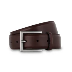 Cheap LodinG Ceinture homme en cuir lisse Marron