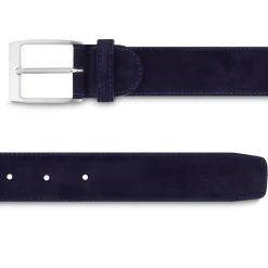 Flash Sale LodinG Ceinture veau velours bleu Marine