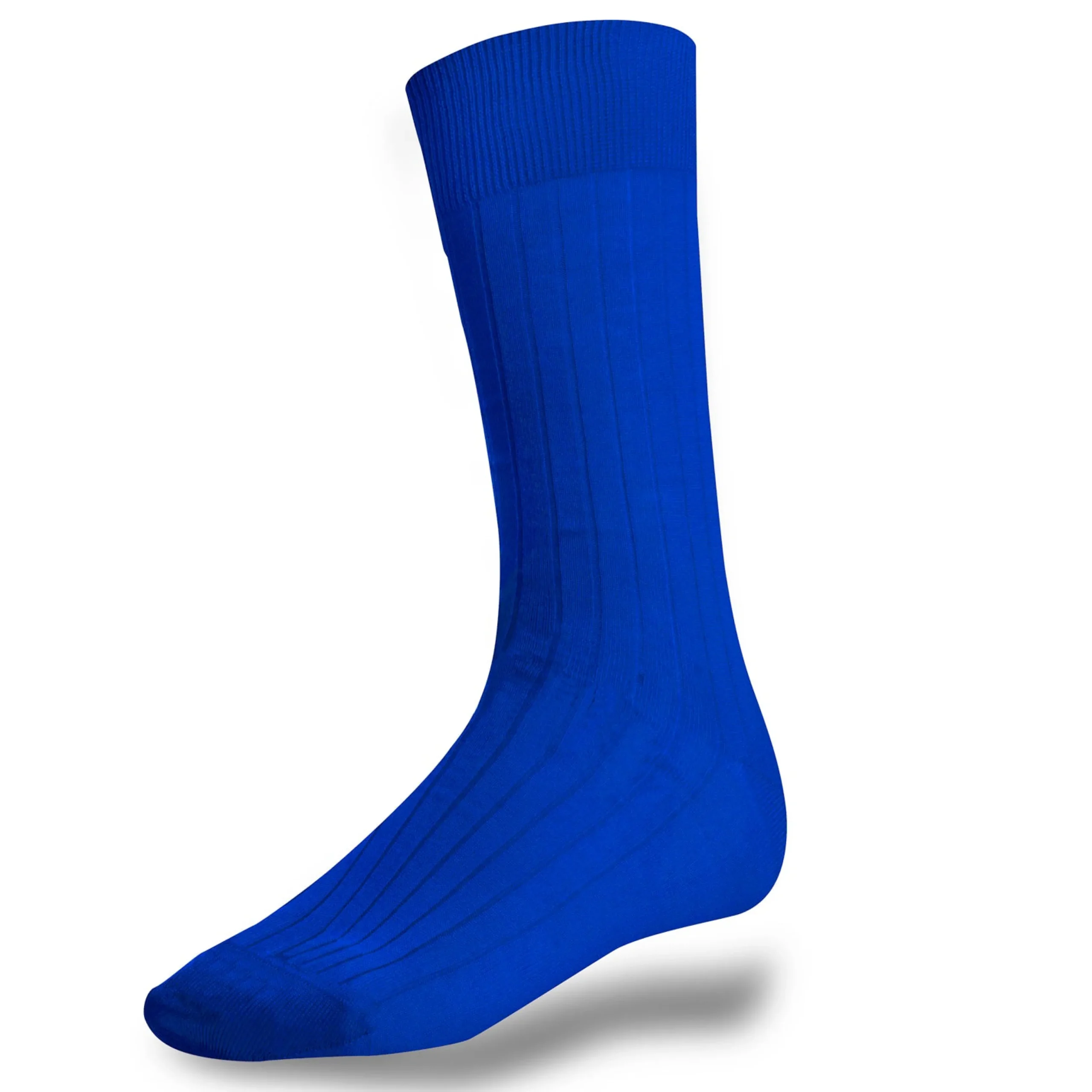 Sale LodinG Chaussettes en coton fil d'Ecosse Bleu roi