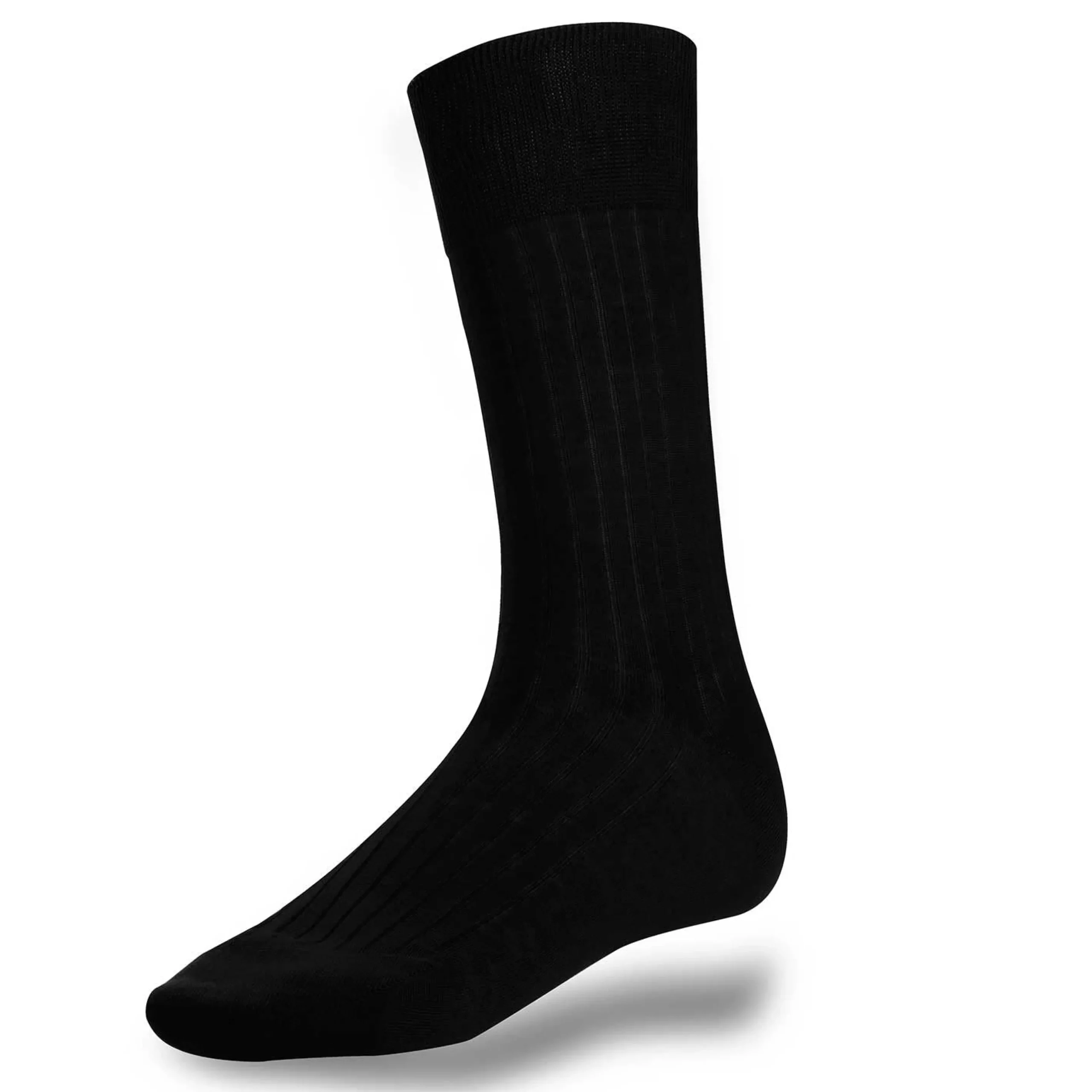 Clearance LodinG Chaussettes es en coton fil d'Ecosse Noir