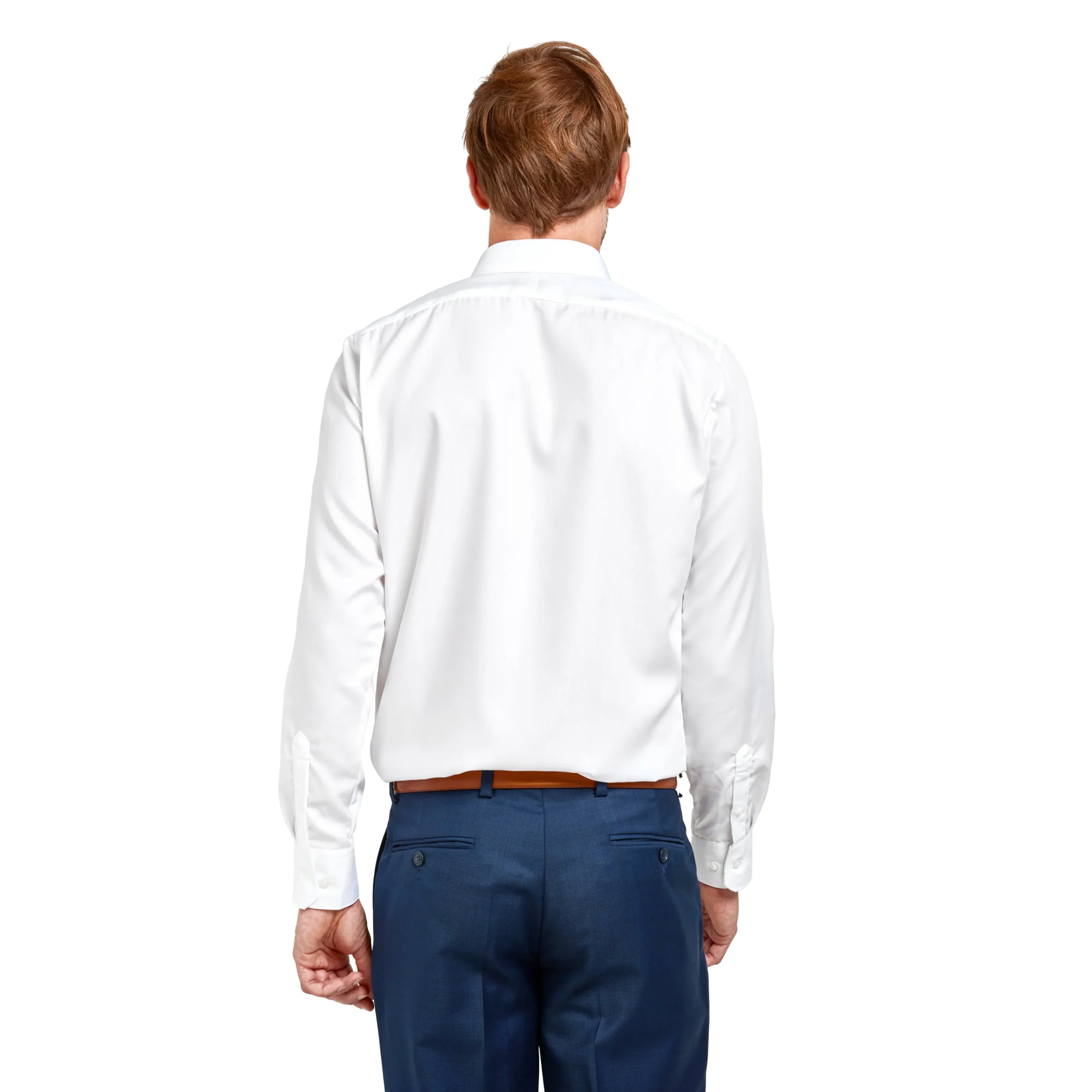 Fashion LodinG Chemise droite he sans repassage 100% coton Blanc