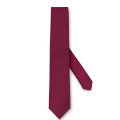 Discount LodinG Cravate en pure soie en twill Bordeaux