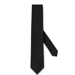 Best Sale LodinG Cravate en pure soie en twill Noir