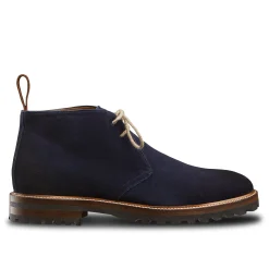 Best Sale LodinG Desert Boots Firmo 393 veau velours bleu Bleu foncé