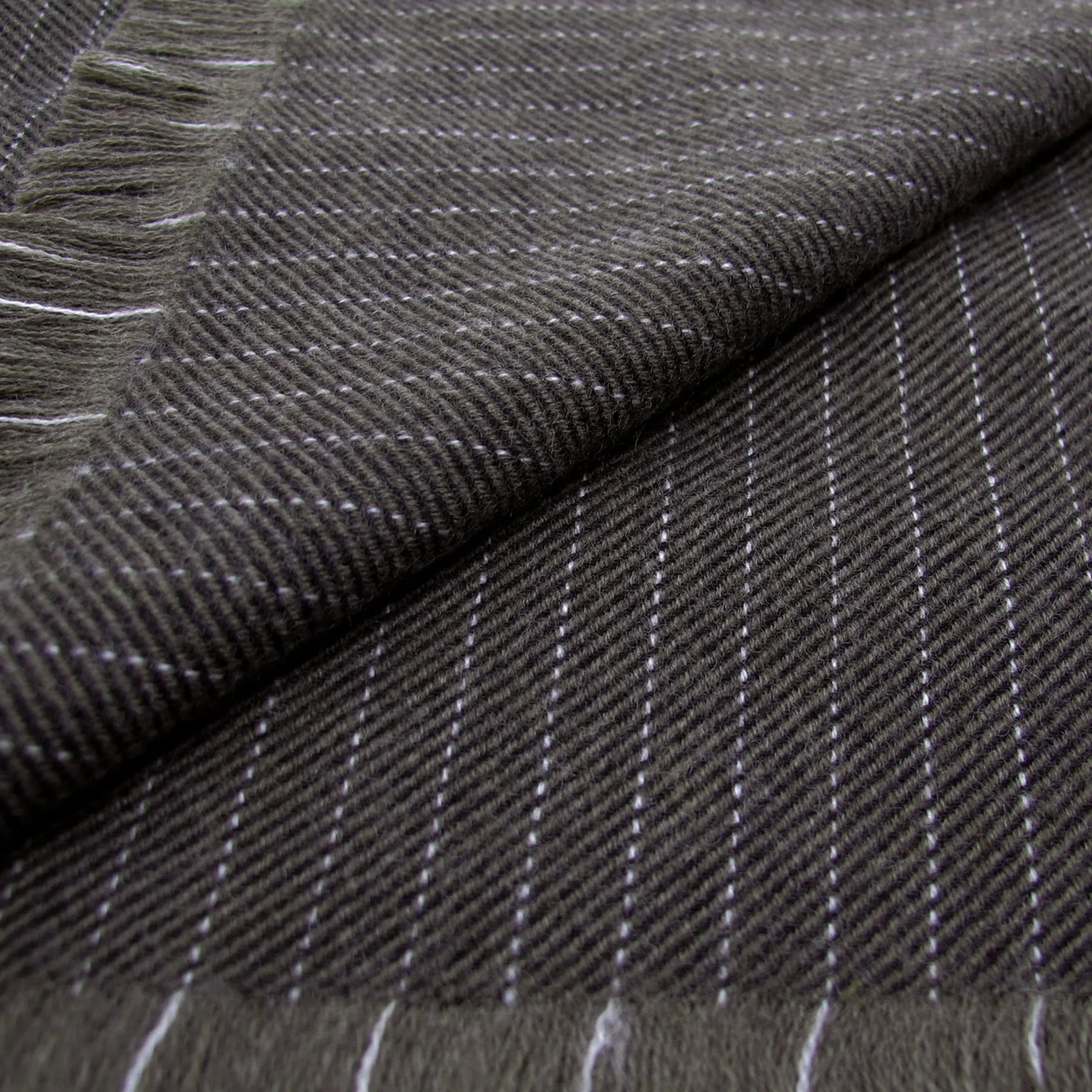 Cheap LodinG Echarpe rayée en laine Taupe