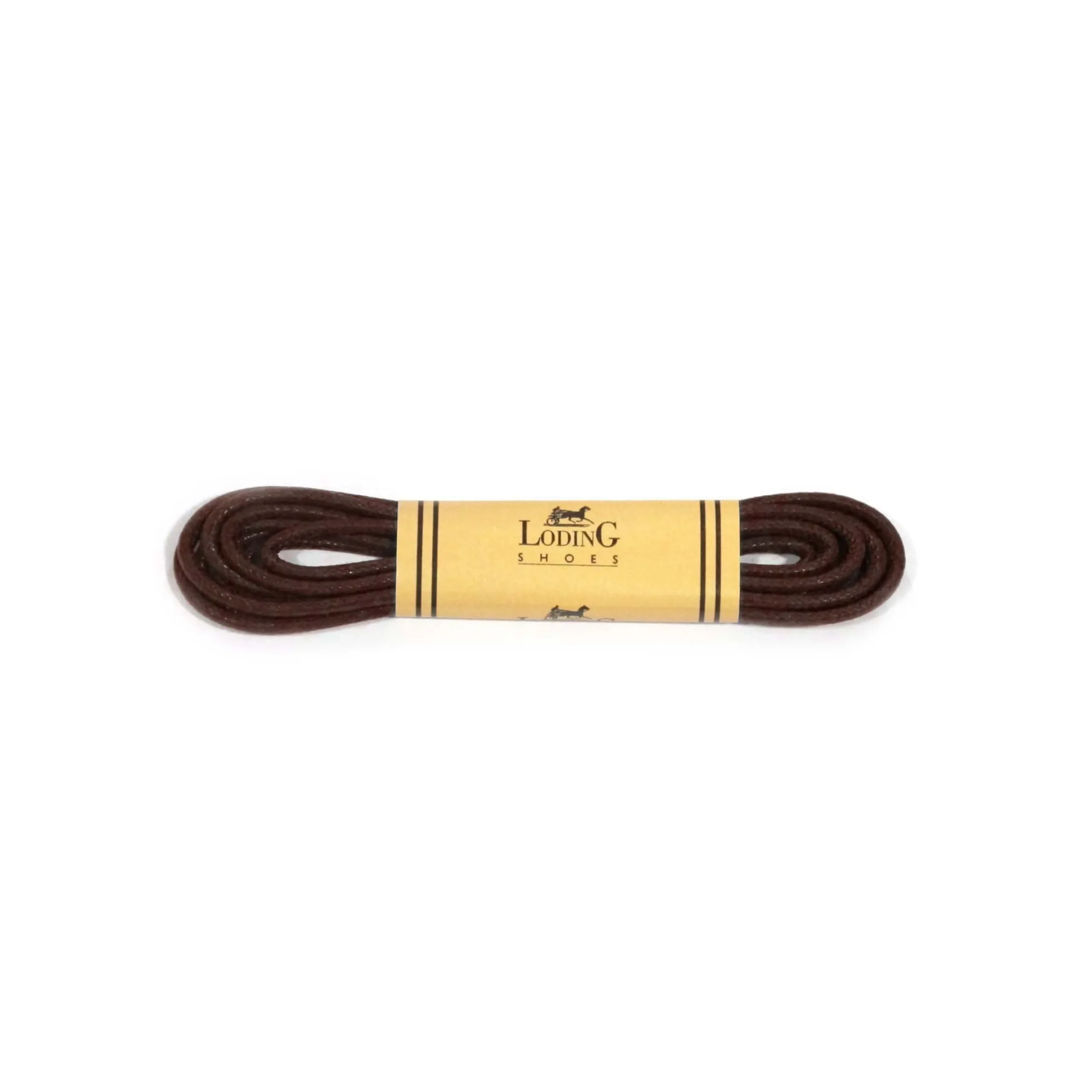 Shop LodinG Lacets ronds en coton ciré Marron