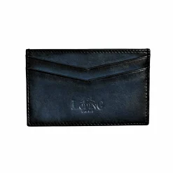 New LodinG Porte-carte en cuir bleu Marine