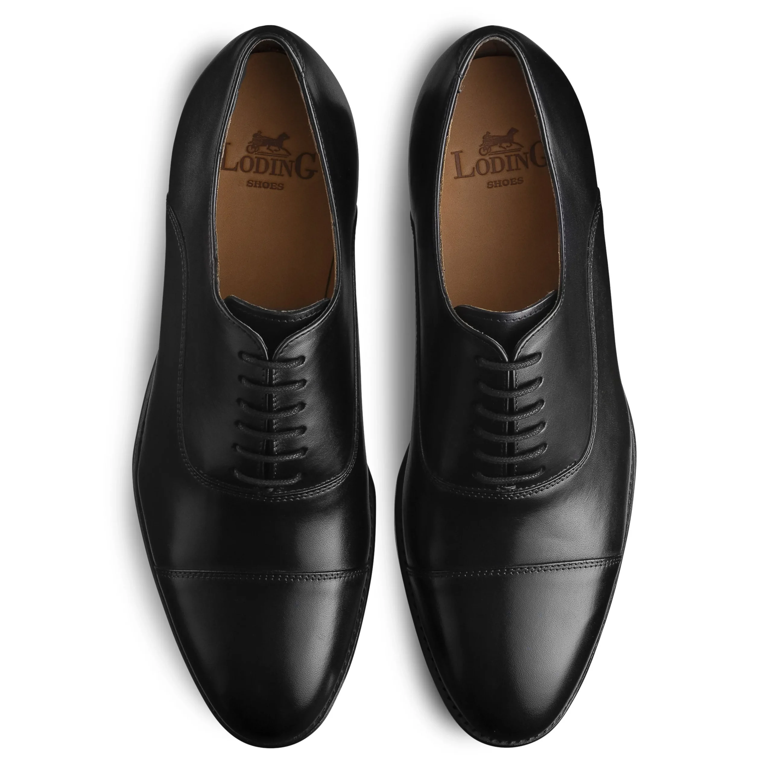 Best Sale LodinG Richelieu à bout droit rapporté Wickham 399 Noir
