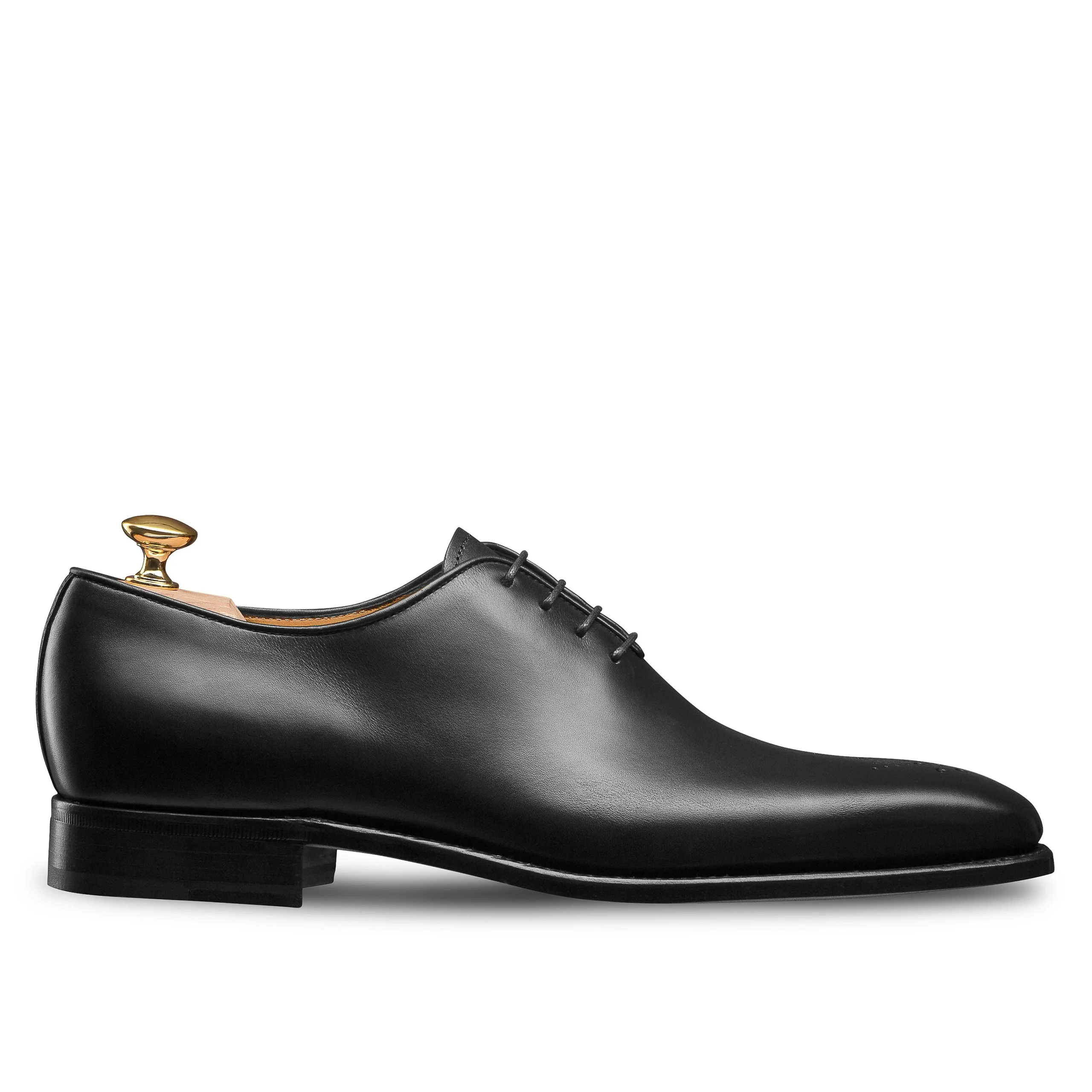 Hot LodinG Richelieu One-Cut à bout fleuri Milan 345 Noir