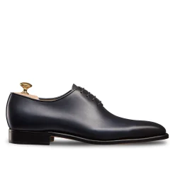 Online LodinG Richelieu One-Cut à bout fleuri Milan 345 Bleu marine