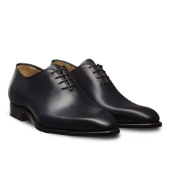 Online LodinG Richelieu One-Cut à bout fleuri Milan 345 Bleu marine