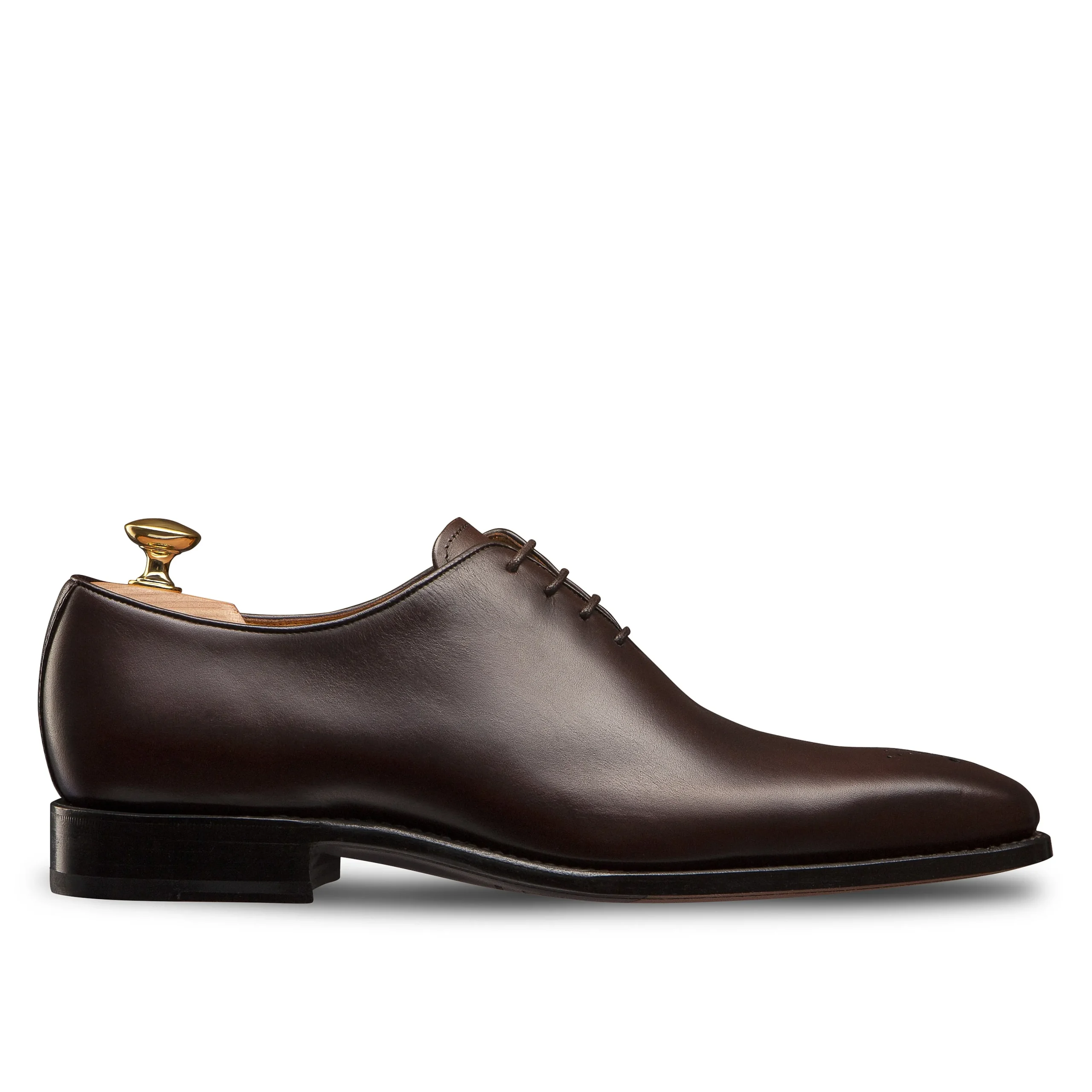 Cheap LodinG Richelieu One-Cut à bout fleuri Milan 345 Marron
