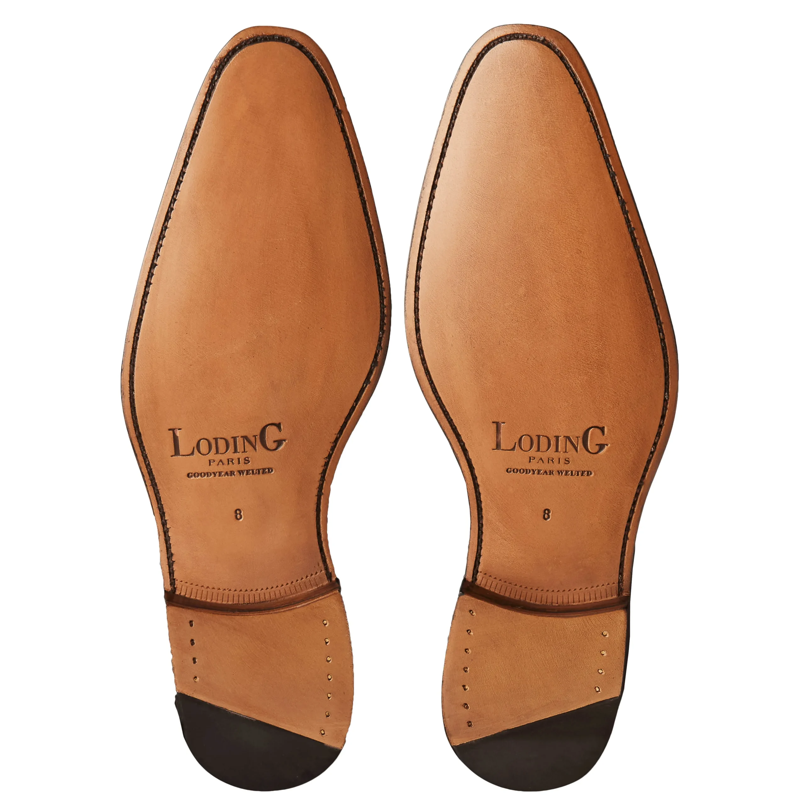 Cheap LodinG Richelieu One-Cut à bout fleuri Milan 345 Armagnac
