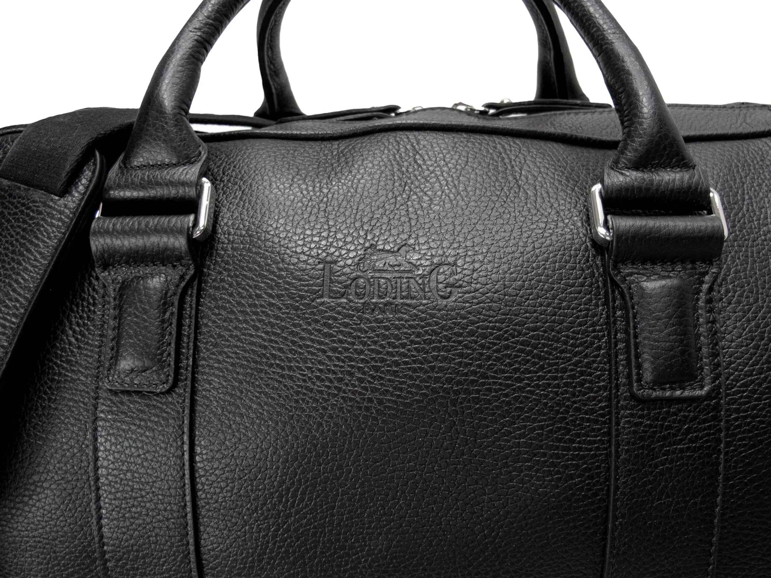 Flash Sale LodinG Sac week-end de voyage en cuir grainé Noir